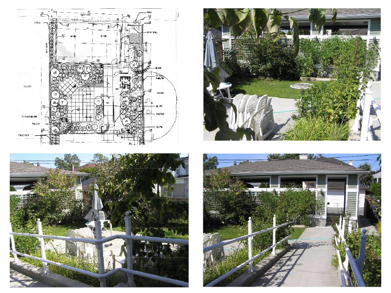 Back Yard Images of Circle of Friends 3 years post occupancy